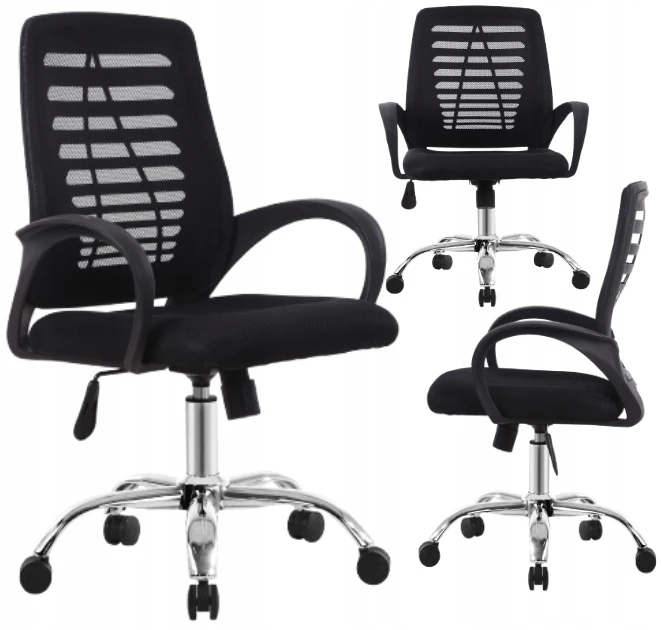 Bez Marki ERGONOMICZNY FOTEL SUKAMASIS Kėdė BIUROWE NEST JUODA