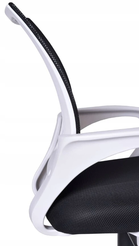 Bez Marki ERGONOMICZNY FOTEL SUKAMASIS Kėdė BIUROWE LILY JUODA-Baltas JUODA