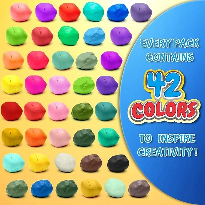 Bez Marki Essenson magic molio modeliavimo pasta 42 spalvų vaikams nuo 3 metų +