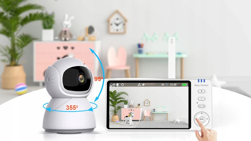 Bez Marki Extralink Reya | Mobili auklė | MO570 su monitorem 5' VOX 2,4 GHz