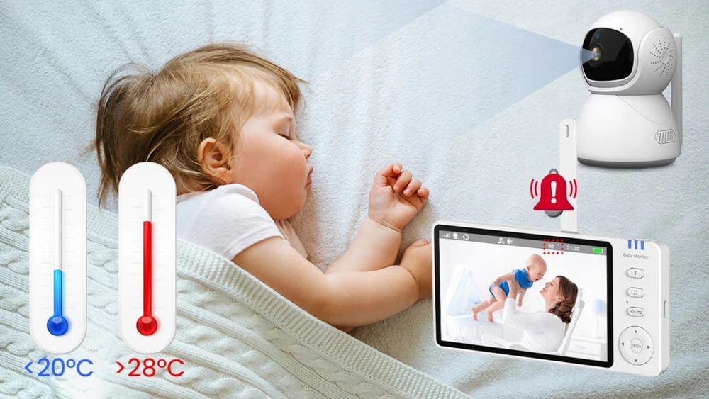 Bez Marki Extralink Reya | Mobili auklė | MO570 su monitorem 5' VOX 2,4 GHz