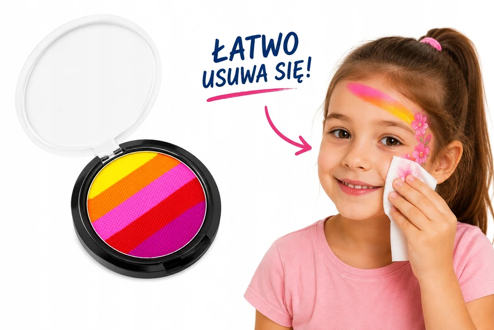 Bez Marki FARBY DO MALOWANIA TWARZY 5 KOLORÓW Face & Body Paint
