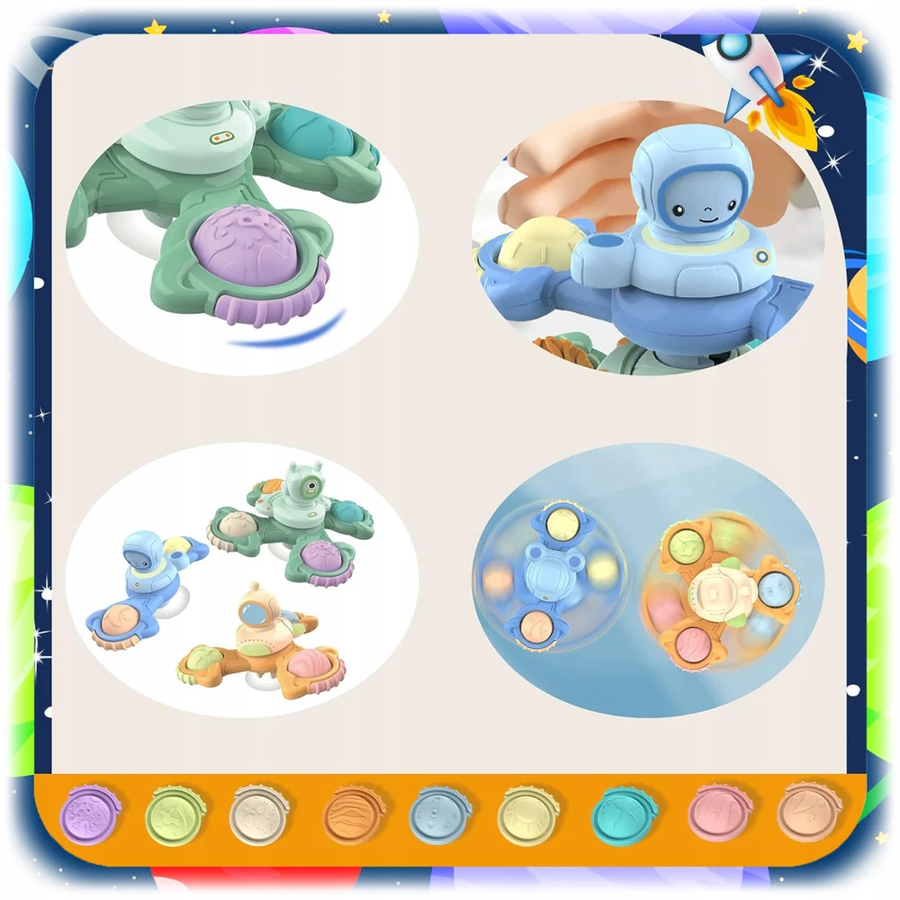 Bez Marki FIDGET SPINNER SU SIURBUČIU JUTIMU ŽAISLAIS 3 VONĖLIŲ VONIA VAIKAMS