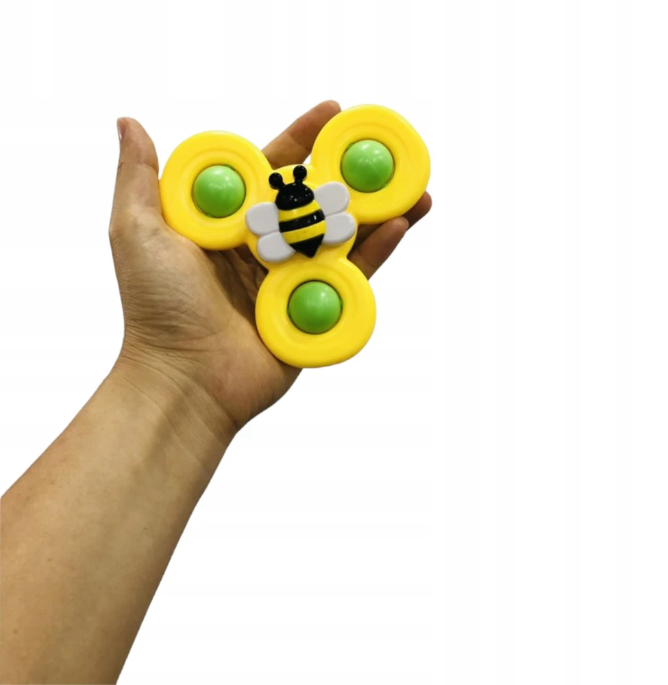 Bez Marki FIDGET SPINNER SU SIURBUČIU TAURĖLIU JUTIKLIU RATTLE ŽAISLŲ RINKINYS iš 3