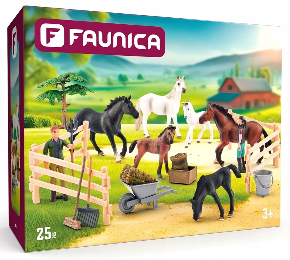 Bez Marki Figūrėlė Woodyland WOODYLAND FAUNICA Rinkinys koni 96036 60361