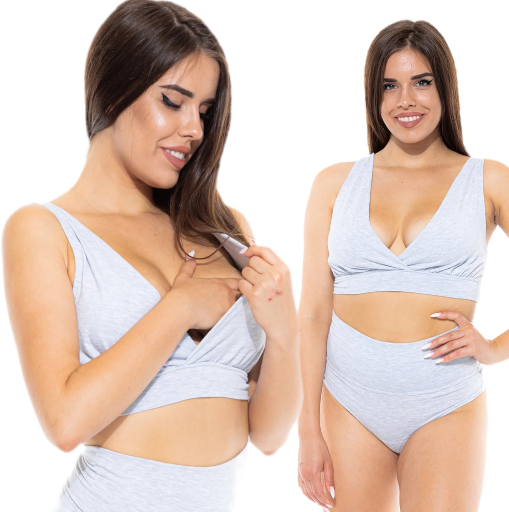 Bez Marki Fitness wrap nėščiųjų maitinimo liemenėlė