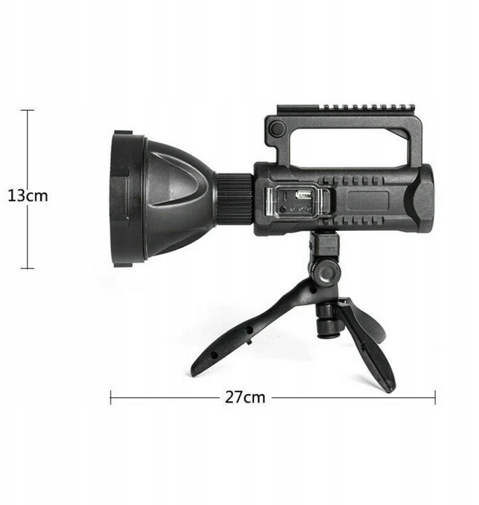 Bez Marki FLASHLIGHT prožektorių stovas POWERFUL LED XHP50 USB