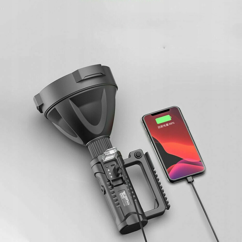 Bez Marki FLASHLIGHT prožektorių stovas POWERFUL LED XHP50 USB