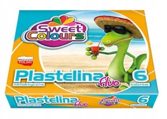 Bez Marki Fluorescencinė plastilino masė vaikams, 6 spalvos
