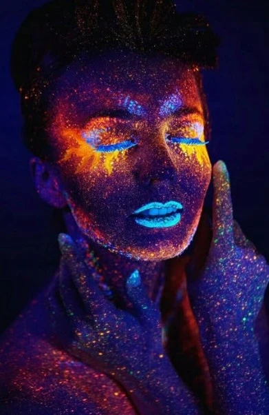 Bez Marki Fluorescencinės dažų rinkinys veidui ir kūnui, 10 spalvų