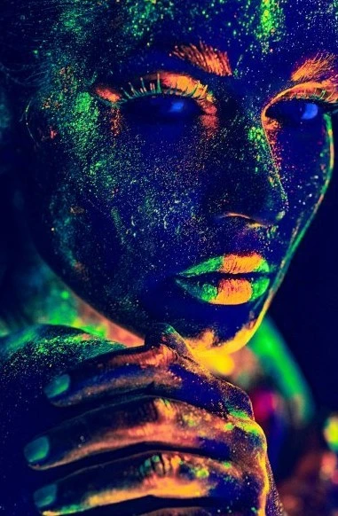 Bez Marki Fluorescencinės dažų rinkinys veidui ir kūnui, 10 spalvų