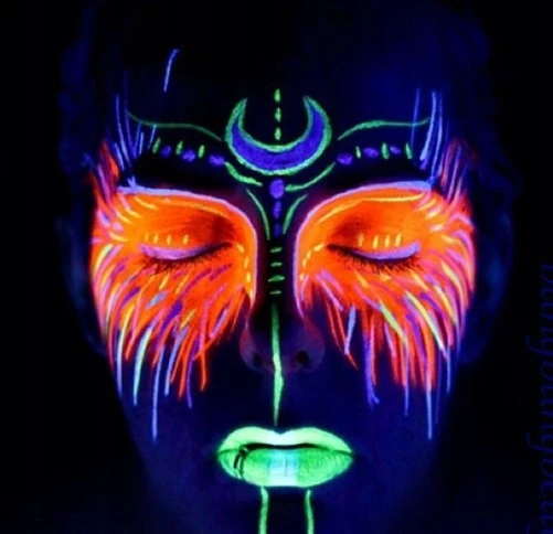 Bez Marki Fluorescencinės dažų rinkinys veidui ir kūnui, 10 spalvų