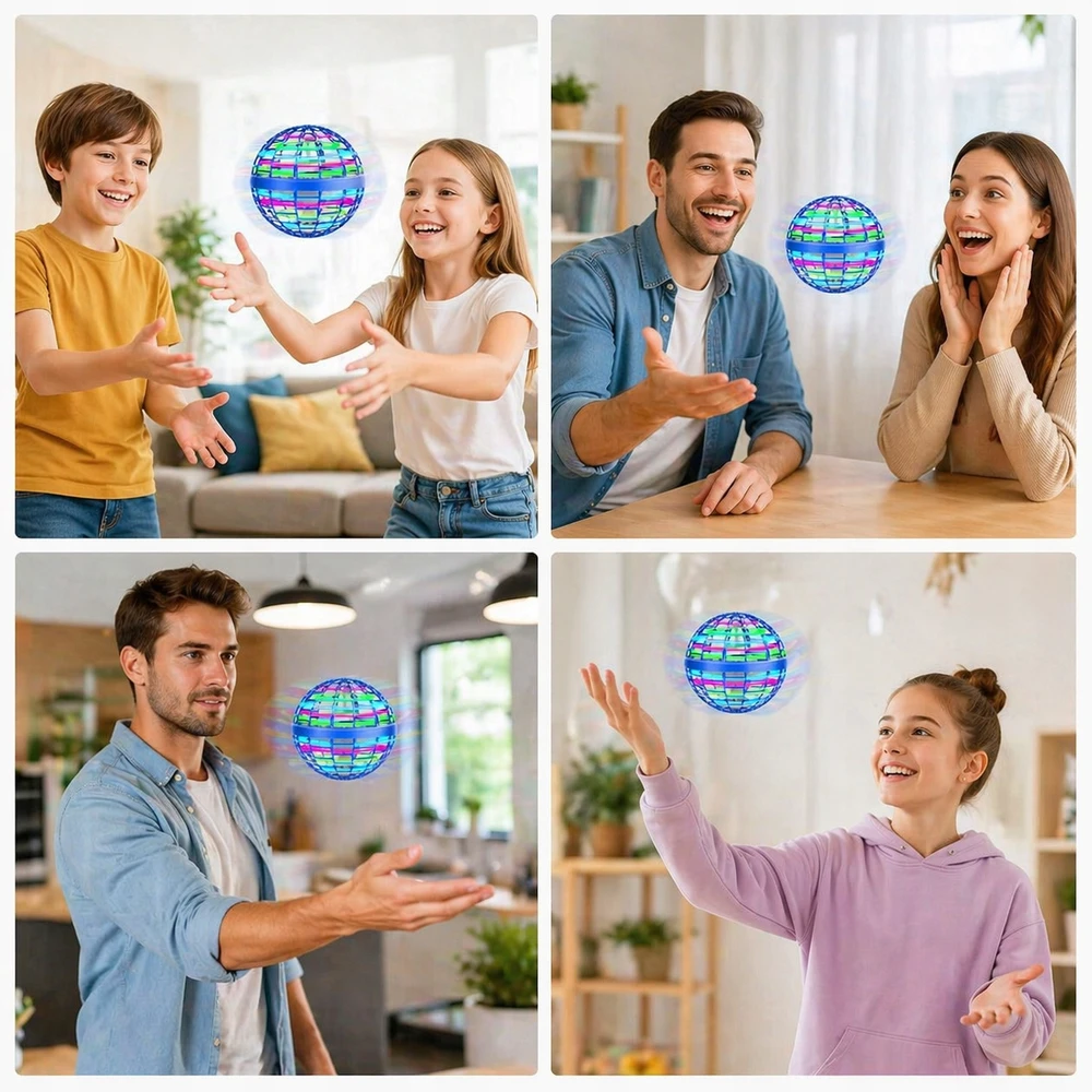 Bez Marki Flying Ball Boomerang Flynova Pro LED ranka valdomas ufo žaislas