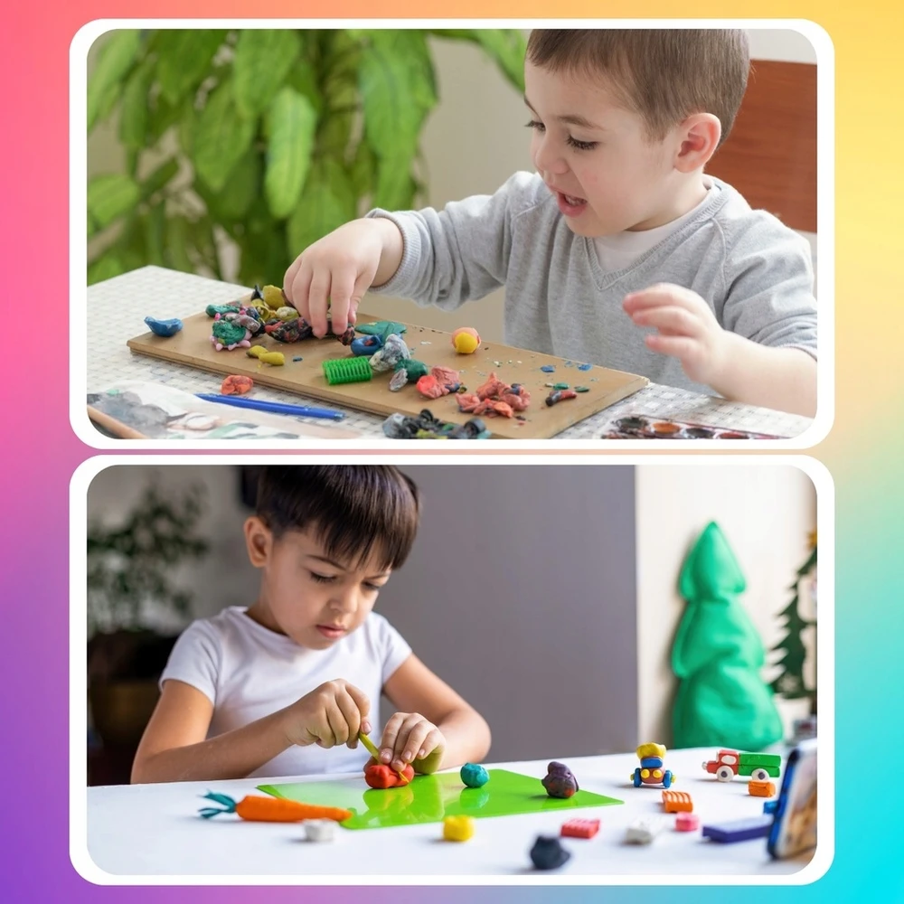 Bez Marki FOAM PLAYSTINE EDUCATIONAL SENSORY PASTA HOLIDAYS 12 vnt.