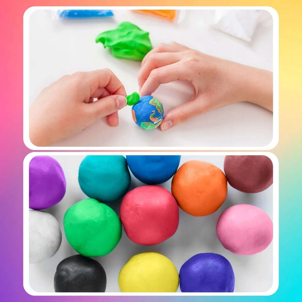 Bez Marki FOAM PLAYSTINE EDUCATIONAL SENSORY PASTA HOLIDAYS 12 vnt.