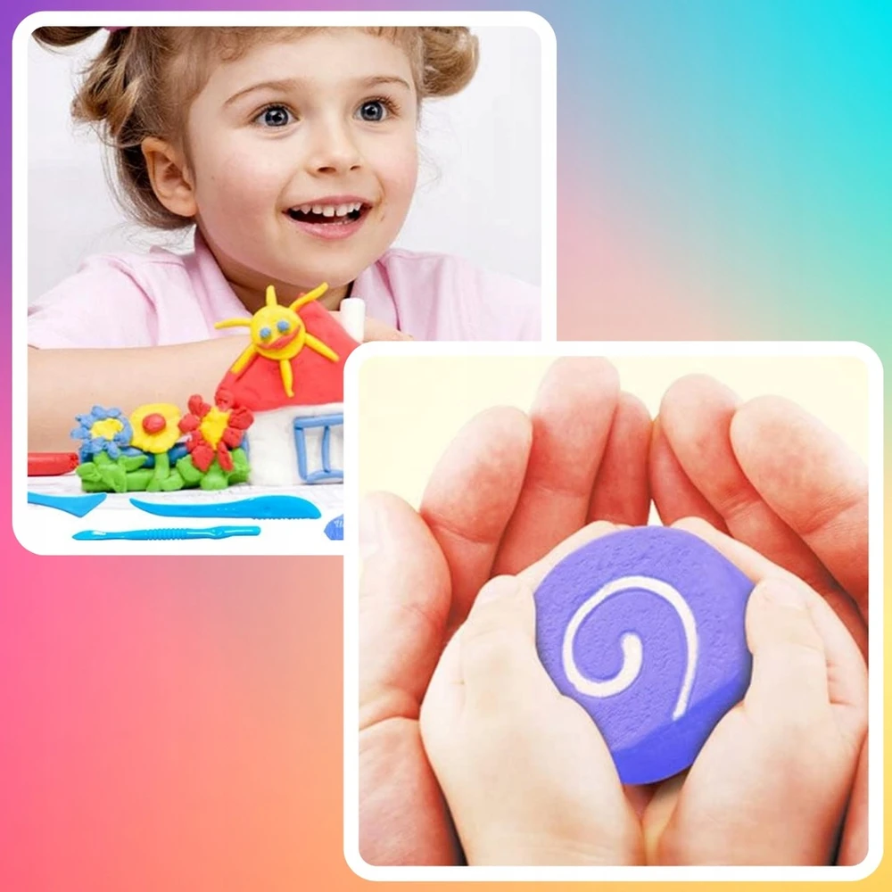 Bez Marki FOAM PLAYSTINE EDUCATIONAL SENSORY PASTA HOLIDAYS 12 vnt.