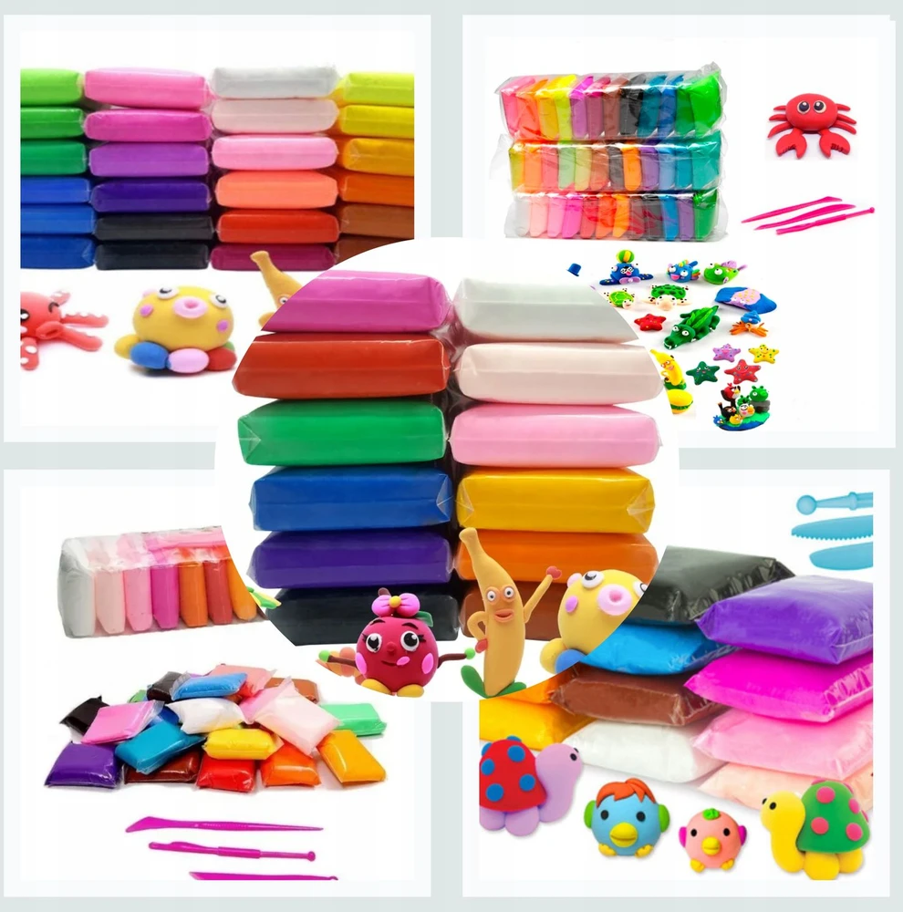 Bez Marki FOAM PLAYSTINE EDUCATIONAL SENSORY PASTA HOLIDAYS 12 vnt.