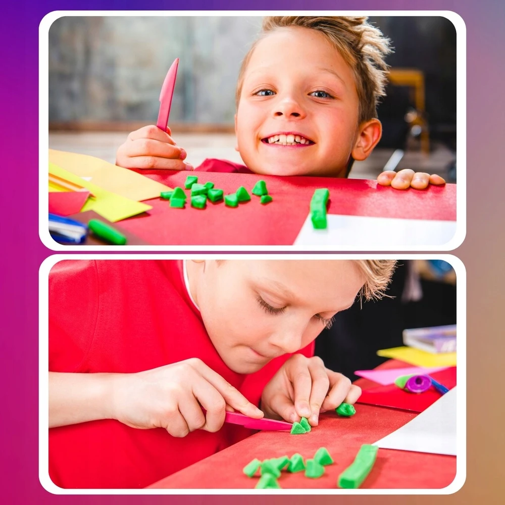 Bez Marki FOAM PLAYSTINE EDUCATIONAL SENSORY PASTA HOLIDAYS 12 vnt.