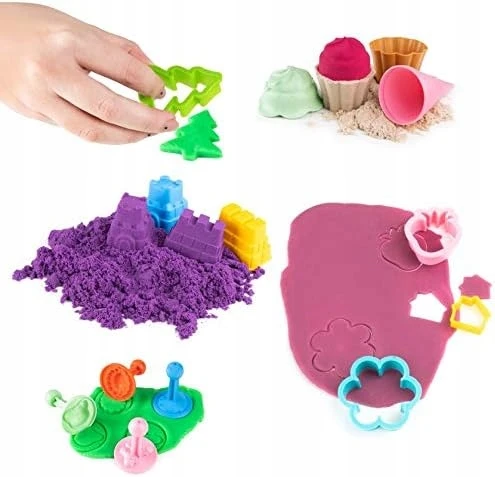 Bez Marki FOREMKI AKCESORIA DO PLASTELINY MODELINY KOLOROWY Rinkinys DLA DZIECI 30el