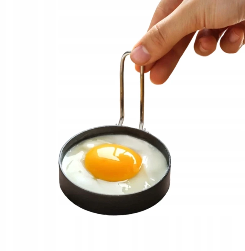 Bez Marki Forma kiaušinių, omletų ir blynų kepimui, nerūdijančio plieno + teptukas, 4 vnt.