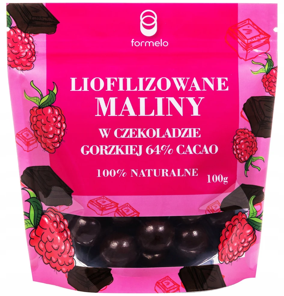 Bez Marki FORMELO ŠALČIUOSE DŽIOVINTOS AVĖS TUOSIUOSE ŠOKOLADOJE 100% NATŪRALUS 100g