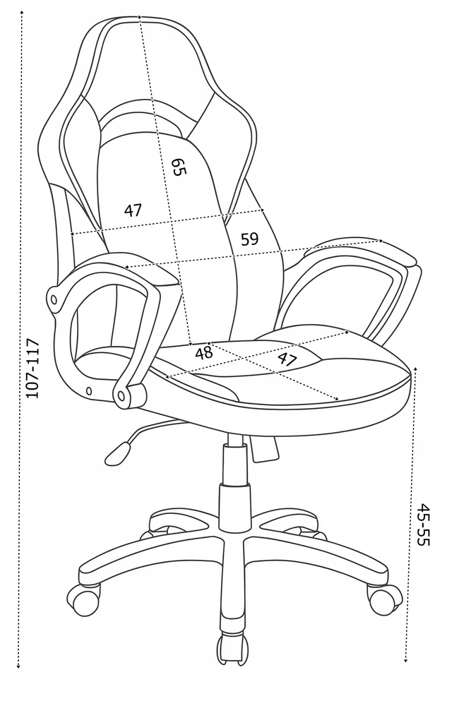 Bez Marki Fotel biurowy TACO juoda ruda eco skóra TILT ergonomiczny sukamasis