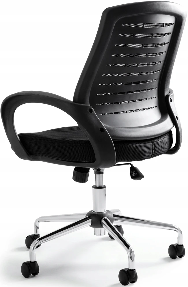 Bez Marki Fotel Biurowy TIGER Juodas Obrotowy | Ergonomiczny Fotel Gamingowy do Biura
