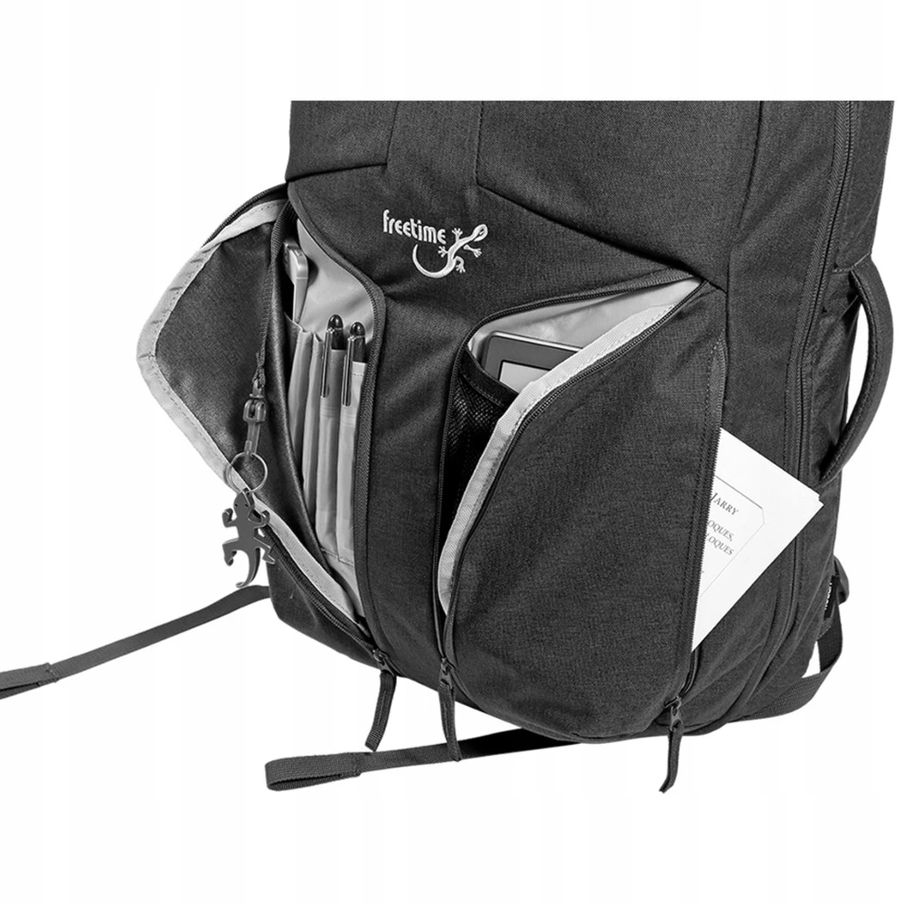 Bez Marki Freetime Urban Cabin 35l kelioninis juodas kuprinės-rankinės tipo bagažas
