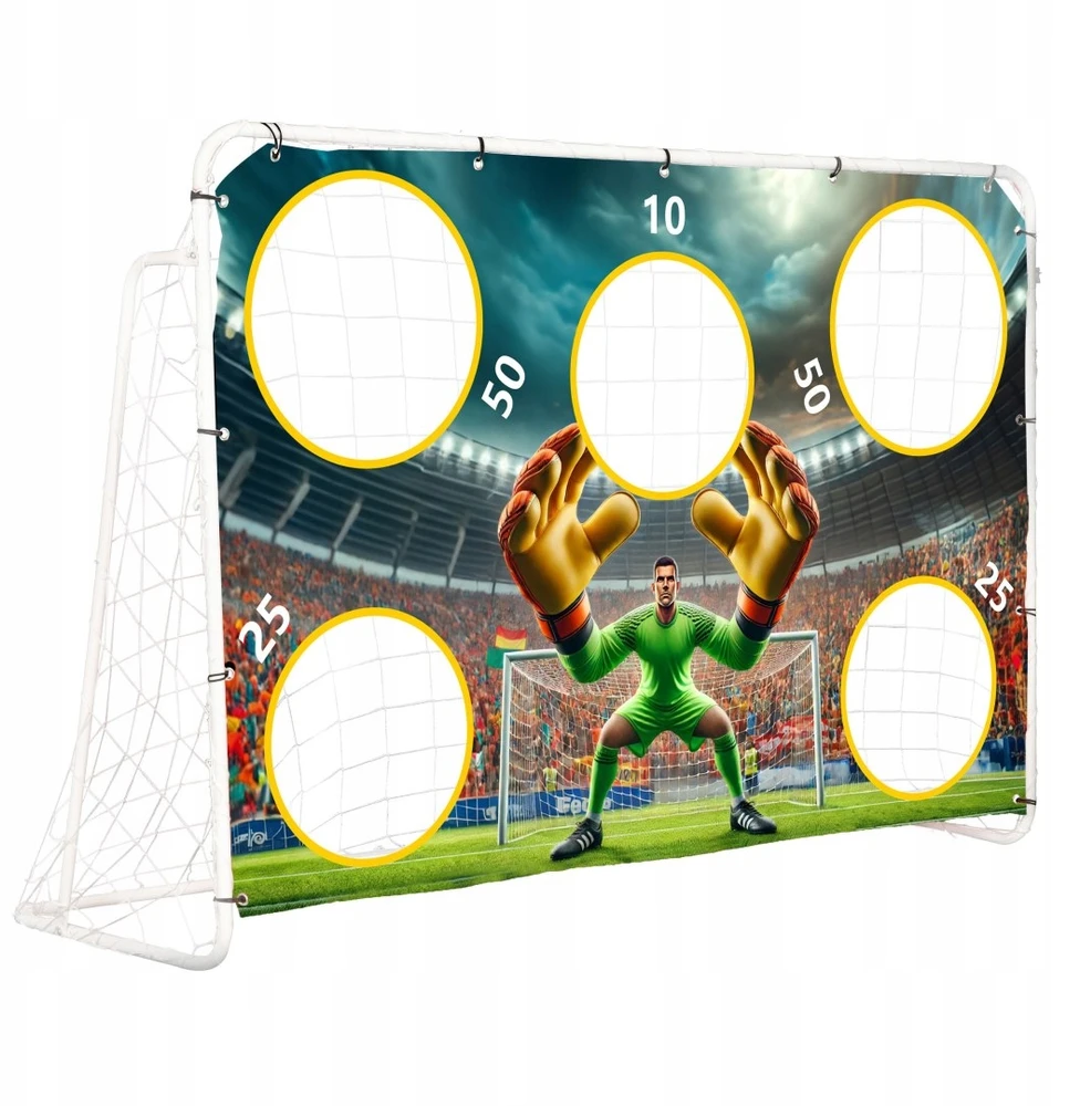 Ecotoys Futbolo vartai su kilimėliu 180x122cm
