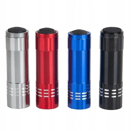Bez Marki GALINGAS LED MINI ALUMINIUMINIS BLYBINĖLIS VANDENIUI ATSPIRUS KIŠENINIS RAKTŲ PAKAKAS 9xLED