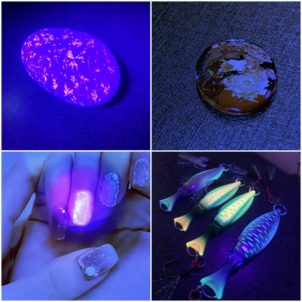 Bez Marki GALINGAS UV žibintuvėlis GINTARO PAIEŠKAMS, 12 šviesos diodų, 395 nm ULTRAVIOLETA + AAA baterijos