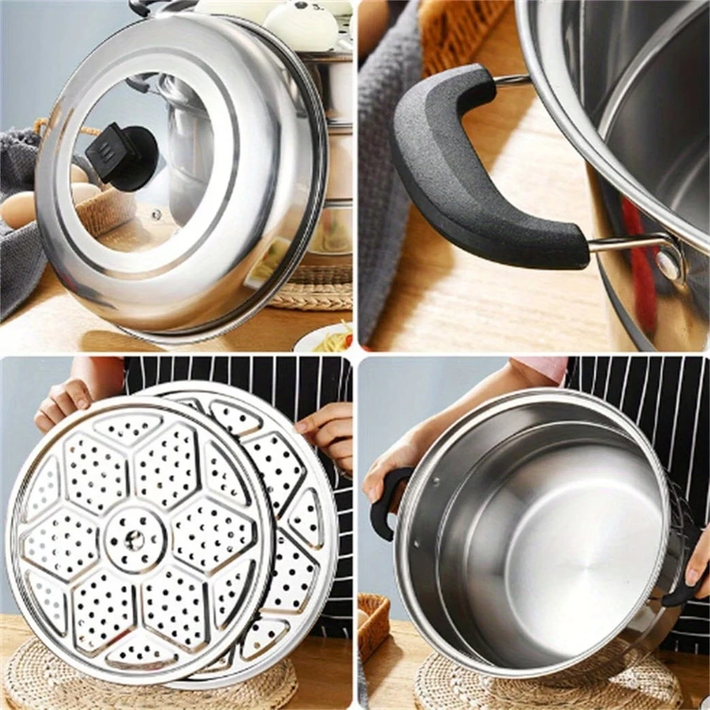 Bez Marki GARO PUODAS 28CM GARO PUODAS PLIENINĖS INDUKCINĖS DUJOS