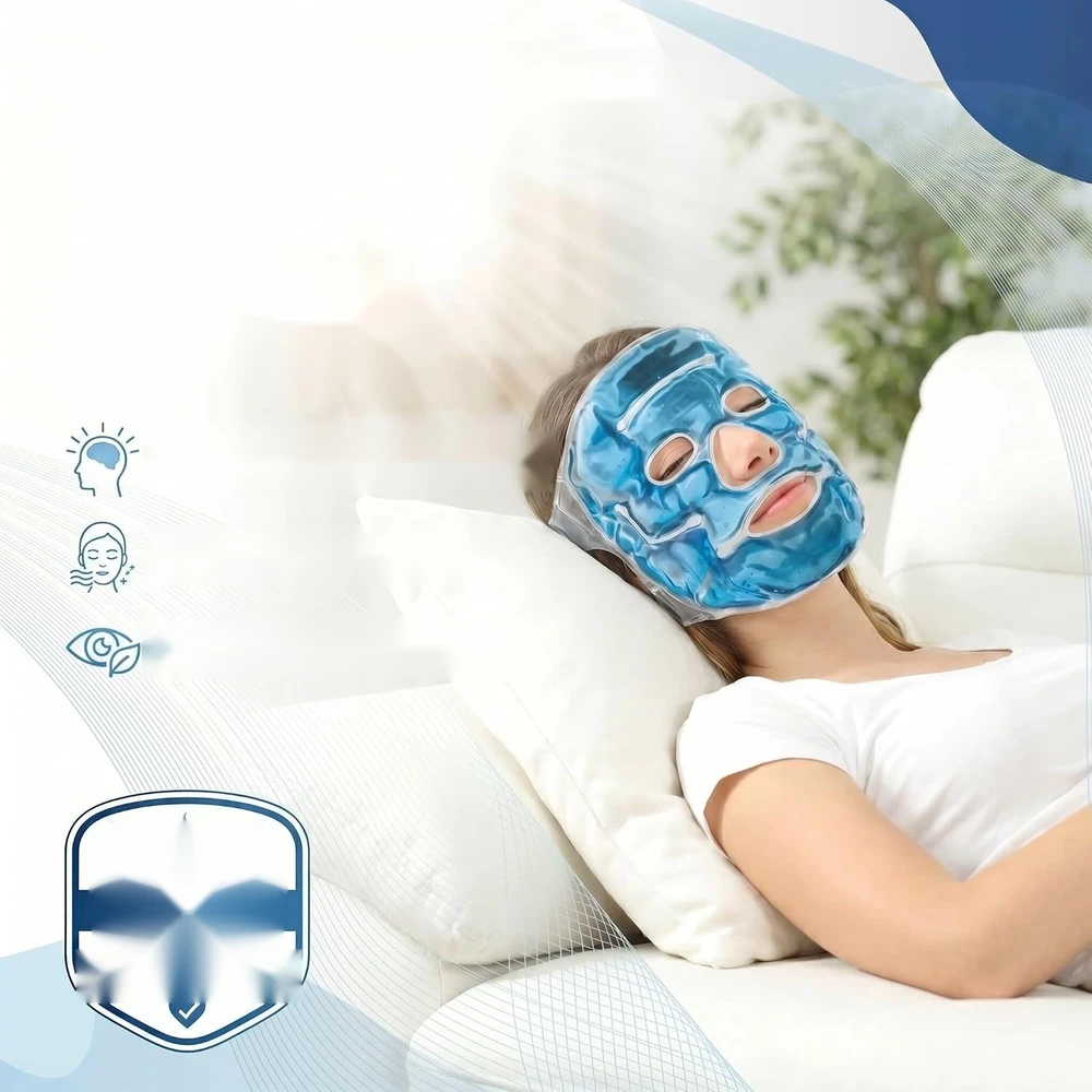 Bez Marki GELINĖ VEIDO KAUKĖ COLD WRAP ATLAIŠINANTIS VĖSINANTIS ATLAIŠINIMAS