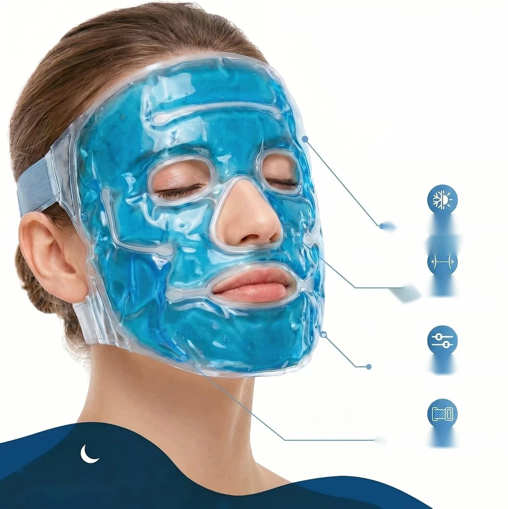 Bez Marki GELINĖ VEIDO KAUKĖ COLD WRAP ATLAIŠINANTIS VĖSINANTIS ATLAIŠINIMAS
