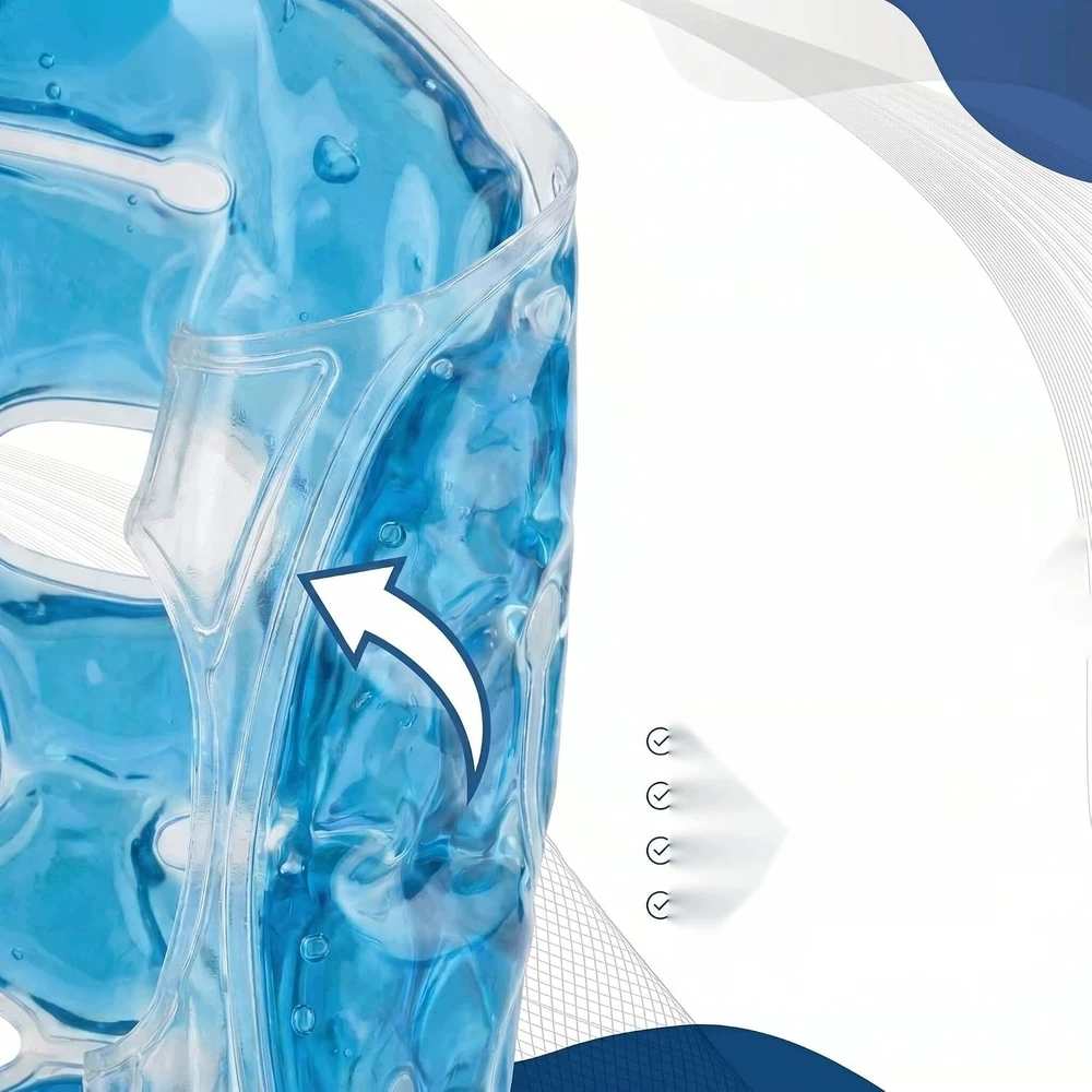 Bez Marki GELINĖ VEIDO KAUKĖ COLD WRAP ATLAIŠINANTIS VĖSINANTIS ATLAIŠINIMAS