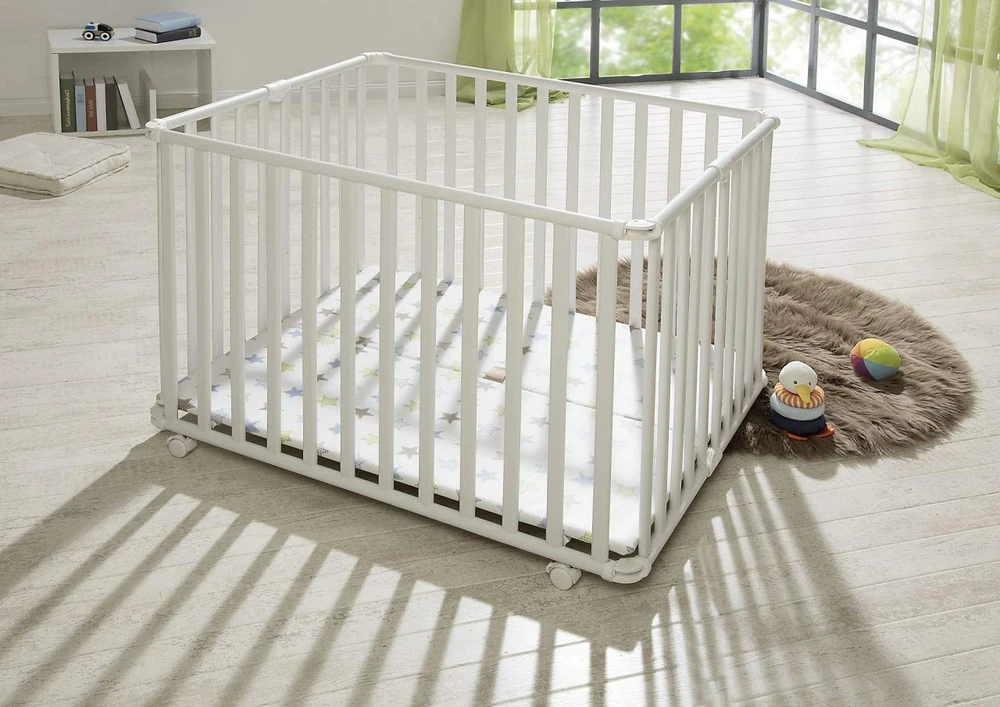 Bez Marki Geuther Ameli Playpen - Składany drewniany kojec