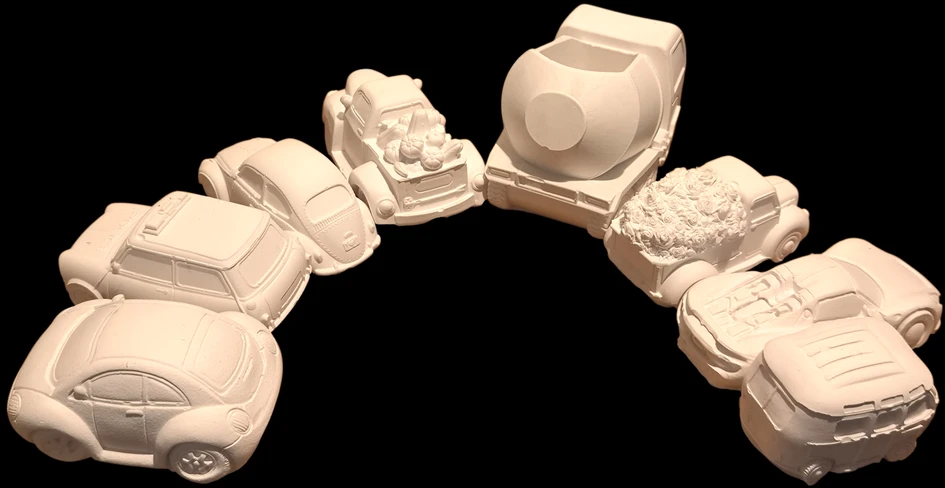 Bez Marki Gipso automobilių rinkinys piešimui, 3d, laikymo dėžutė