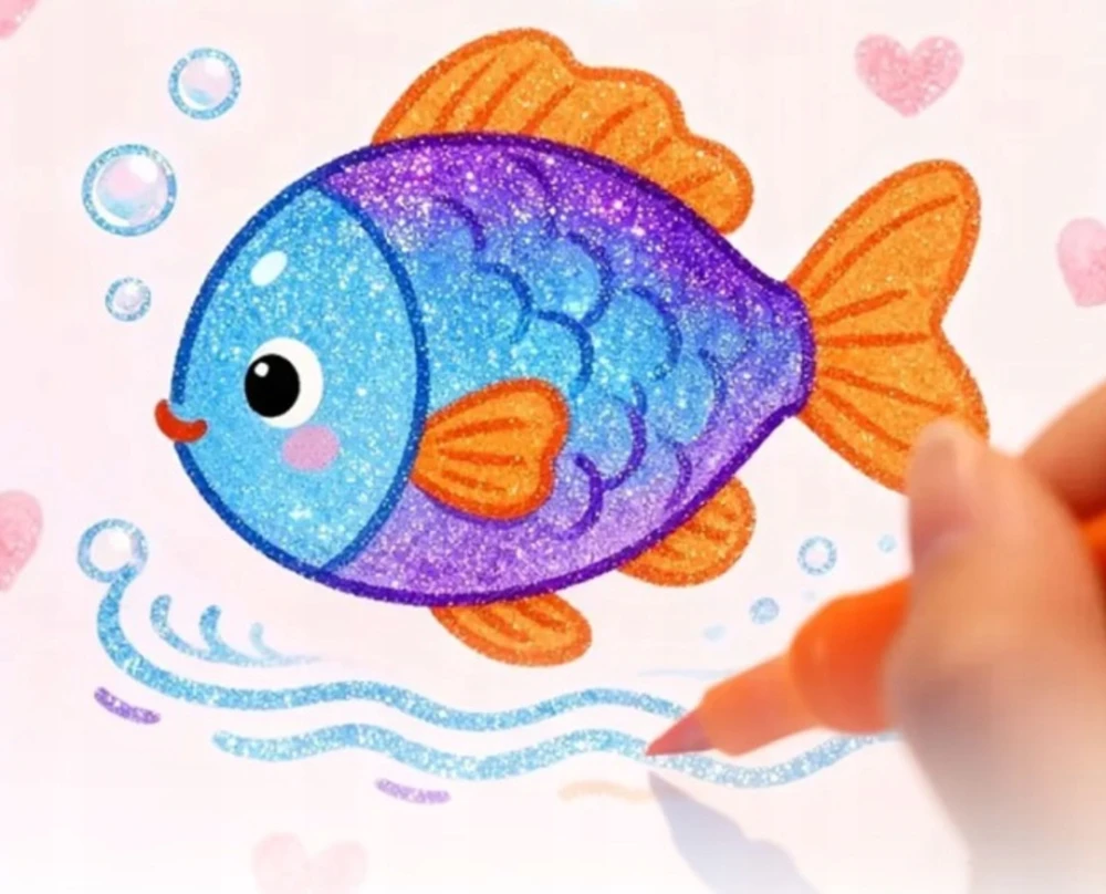 Bez Marki GLITTER ŽYMEKLIŲ RINKINYS 84 Vnt. TATUiruotėms PLAUNAMS ŽYMĖKLĖMS RAŠIKLIAI + DĖKLAS