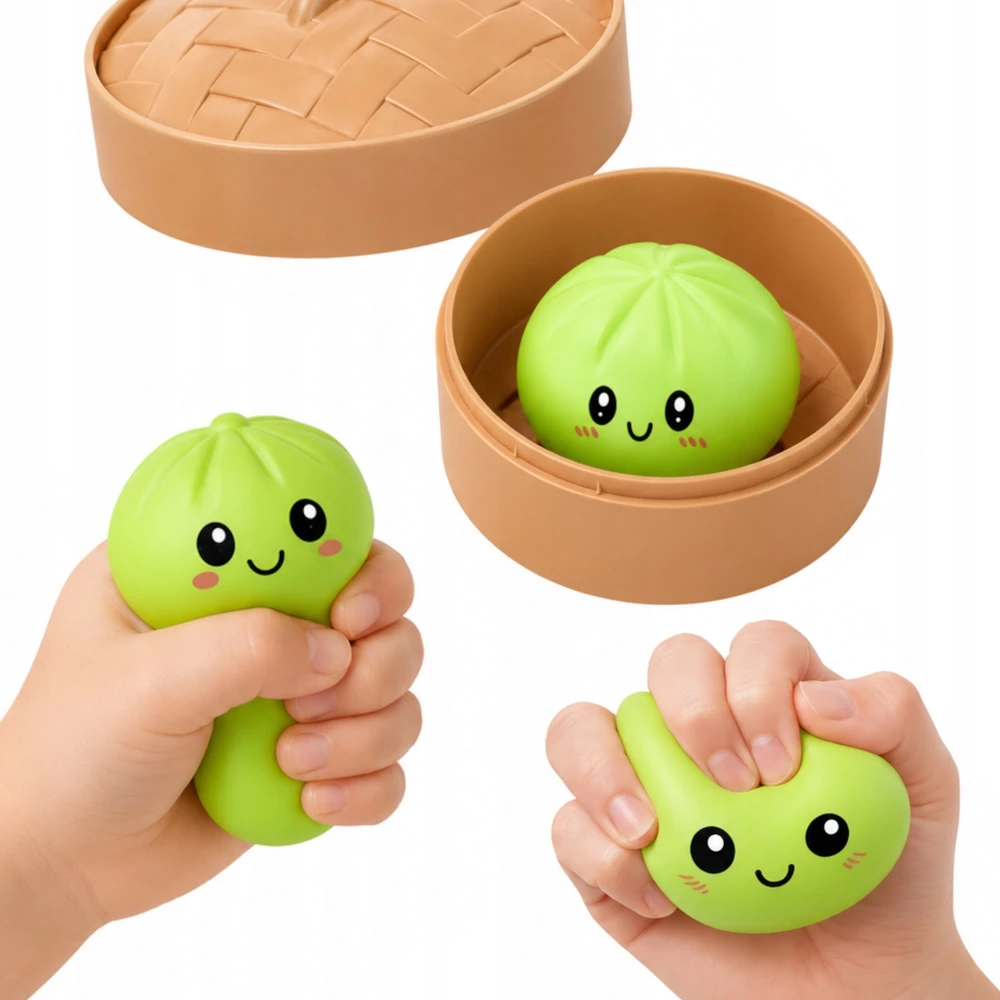 Bez Marki Gniotek Dumpling Squishy DIM SUM 5cm + NEMOKAMAI!