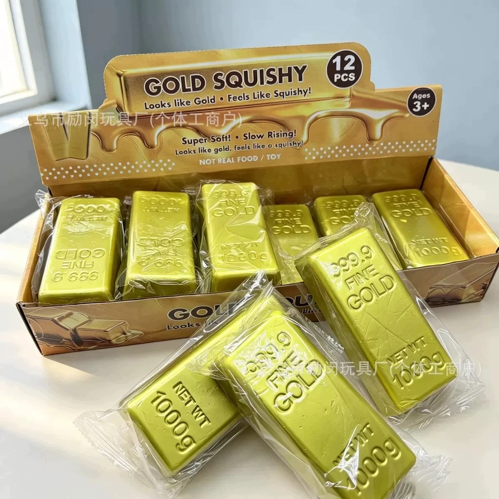 Bez Marki GOLD KOSTKA GNIOTEK ANTISTRESS ADHD HIT!
