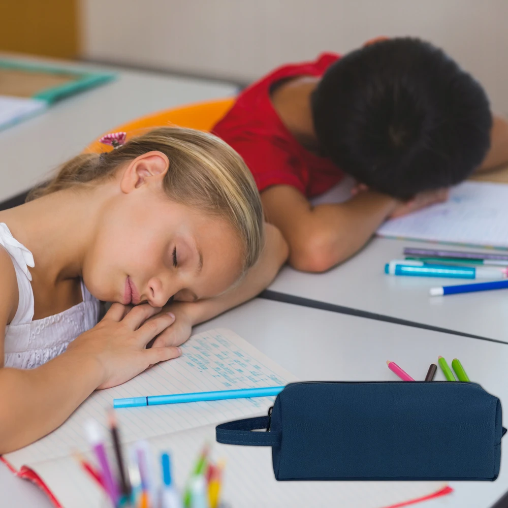 Bez Marki Granatinė mokyklinė penalas-kosmetinė su rankena