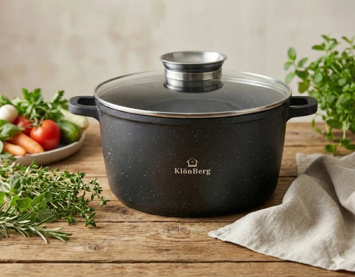Bez Marki Granitowy Puodas KlönBerg Premium 4L - Niezawodność i Elegancja