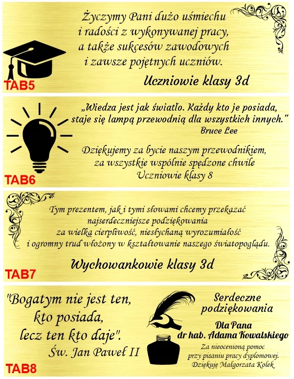 Bez Marki GRAVERUOTAS tušinukas dovanų. Tamsiai mėlyna dovana mokytojui ir mokiniui