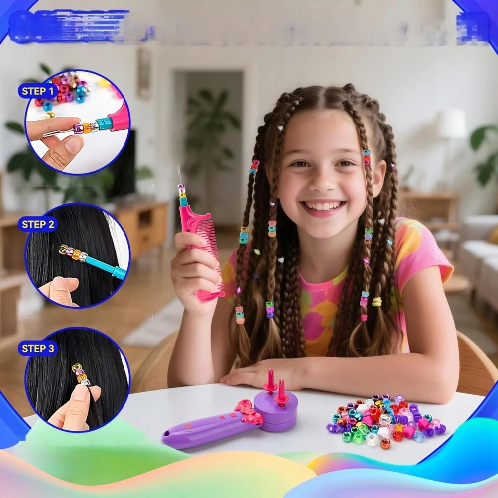 Bez Marki GROŽIO RINKINYS PLAUKŲ TILTAS BRAID BRAID DEKORACIJOS KAROLIAI