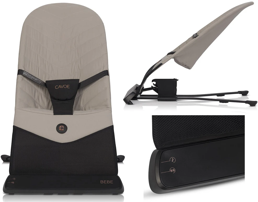 Bez Marki Cavoe Ergonomiškas gultukas su melodijomis ir vibracija BEBE, taupe