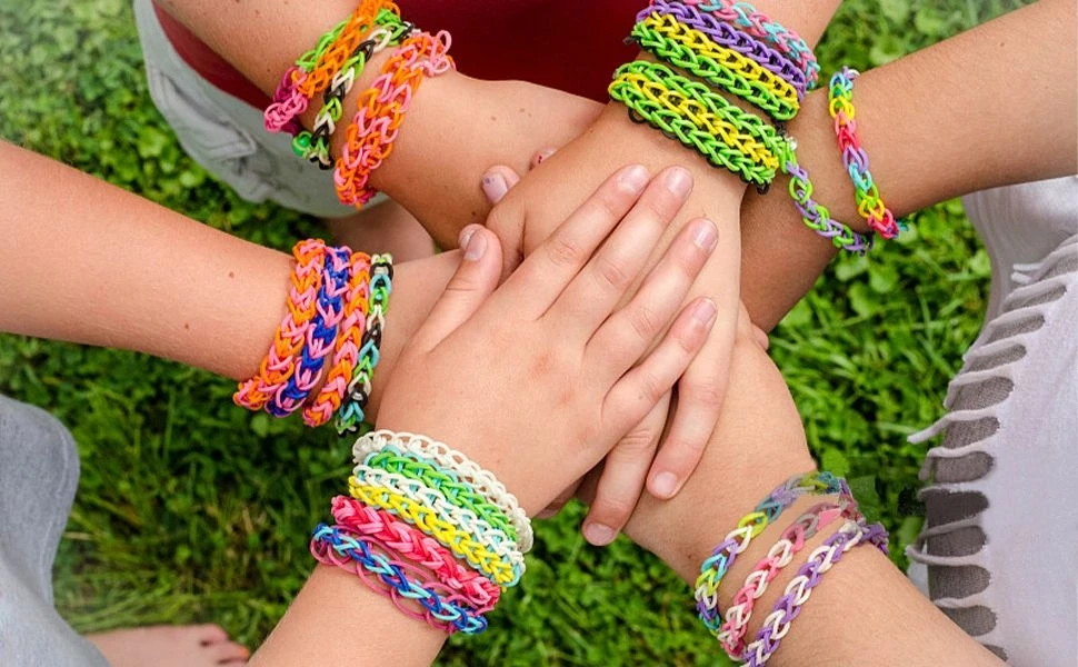 Bez Marki GUMĖS APYRANKĖMS GAMINTI DIDELIS RINKINYS 720 EL VAIKAMS + XXL LOOM