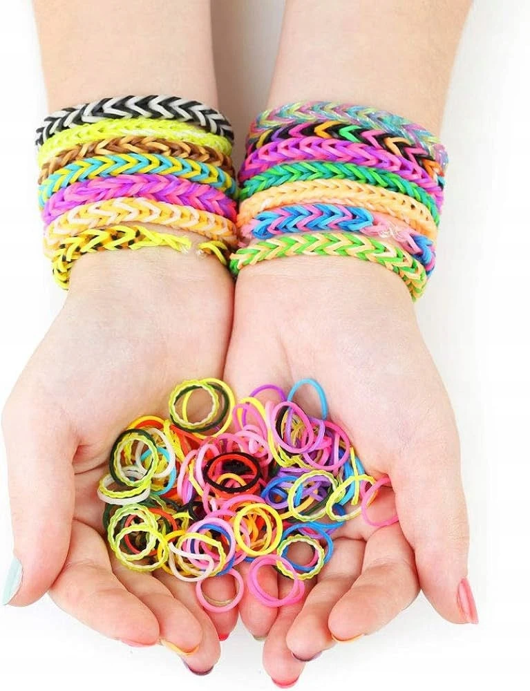 Bez Marki GUMĖS APYRANKĖMS GAMINTI DIDELIS RINKINYS 720 EL VAIKAMS + XXL LOOM