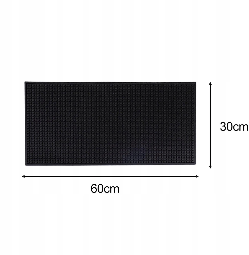 Bez Marki Guminis kilimėlis indų kanalizacijos padėklas šaldytuvui virtuvės stalviršiui 60cmx30cm