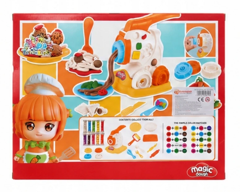 Bez Marki Happy Color purvo makaronų aparato rinkinys makaronų aparato priedai 3+