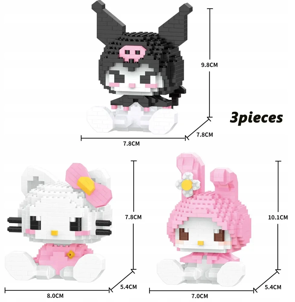 Bez Marki Hello Kitty Blocks figūrėlė Kitty Big Box